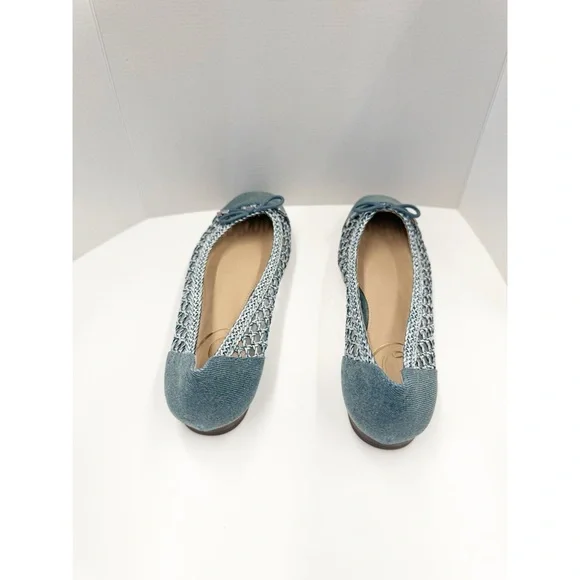 NWOT Sam Edelman Newblue Woven May Flats, Size 6.5 - Picture 6 of 9